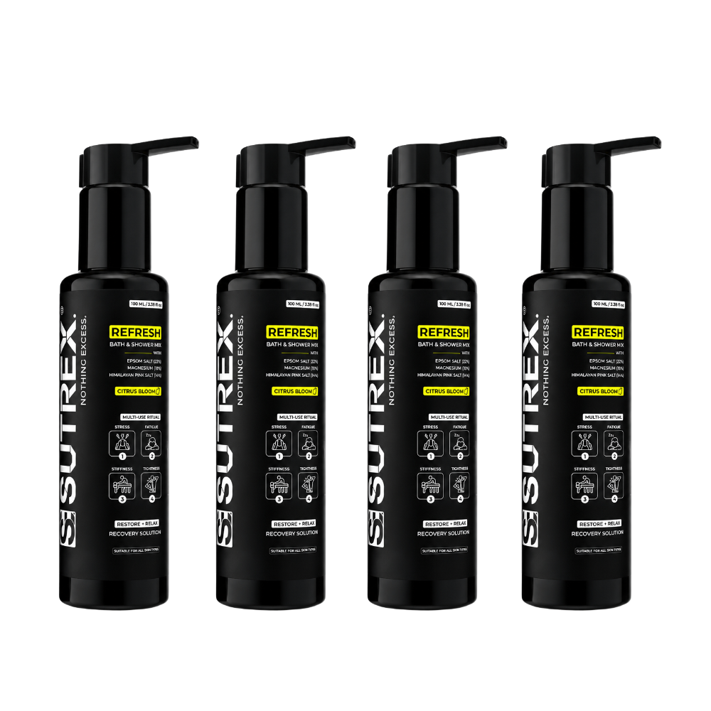 Sutrex Refresh 100 ML Multi-Pack Bundle | Muscle recovery, Stress Relief, and Everyday Wellness