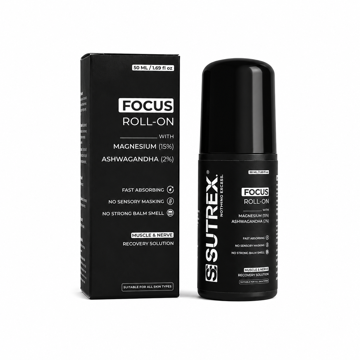 Sutrex Focus Stress Relief Roll-On 50 ml (Pack of 2)