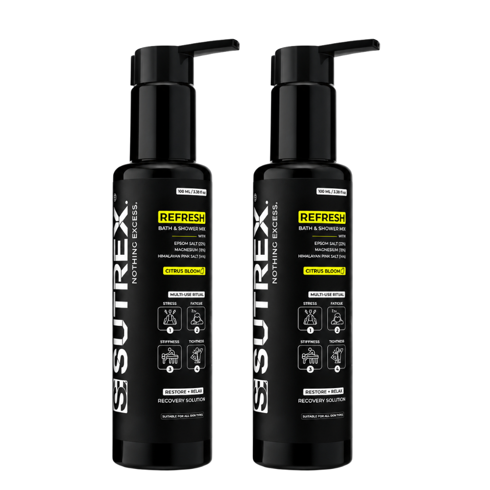 SUTREX REFRESH BATH & SHOWER MIX FOR MUSCLE RECOVERY & STRESS RELIEF | CITRUS BLOOM (Pack of 2)