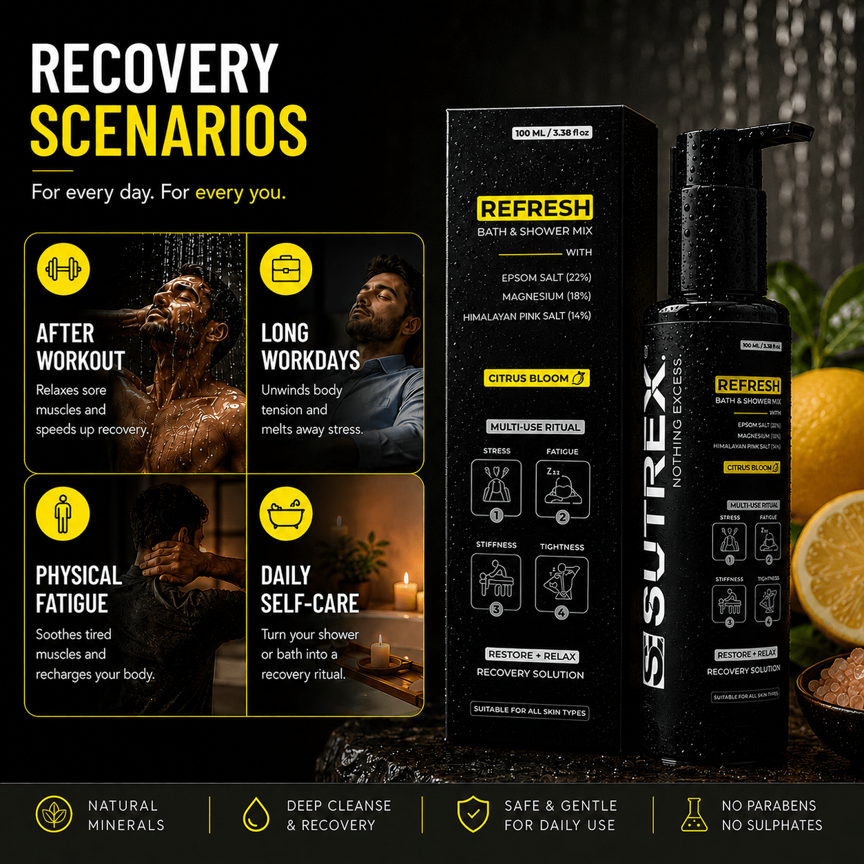 SUTREX REFRESH BATH & SHOWER MIX – CITRUS BLOOM - SUTREX CARE PRIVATE LIMITED