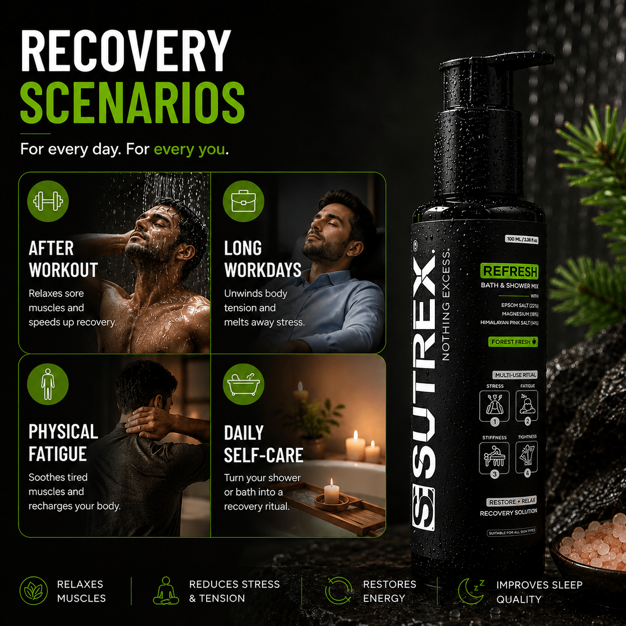 SUTREX REFRESH BATH & SHOWER MIX – FOREST FRESH - SUTREX CARE PRIVATE LIMITED